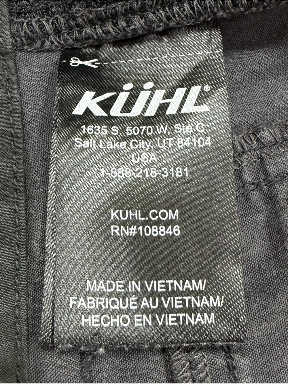 Kuhl Konfidant Air Pants Pants Mens 38x32 Gray Cargo Outdoor Hiking Stretch 5098